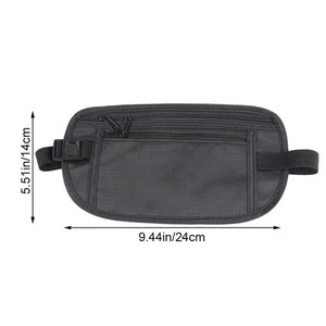 Sport Waist Pack Adjustable with Zipped Pockets